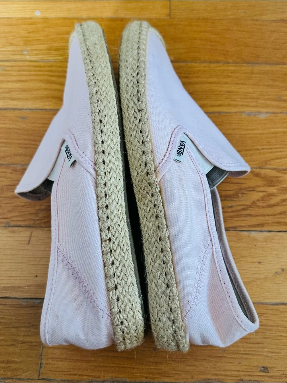Vans Pink Slip-On Espadrille surf siders Sneakers size 7